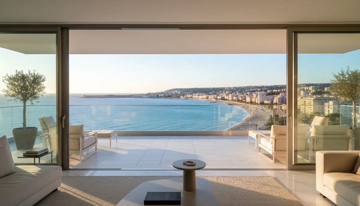 Prix au m² pour un appartement avec vue mer à Nice en 2026